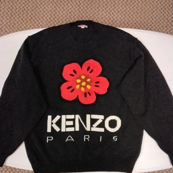 Kenzo Other - Kenzo Broke Flower Black Crewneck Sweater